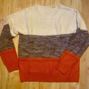 SHEIN • Size Large • Tri Color • Sweater